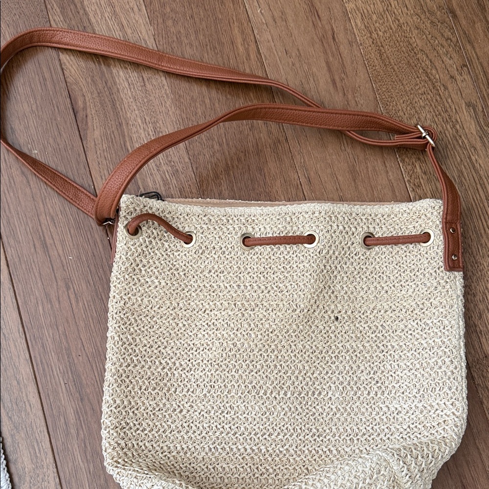Stylish Tan and Cream Women's Bag